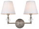 Living District Bethany 2-Light Bath Sconce Satin Nickel