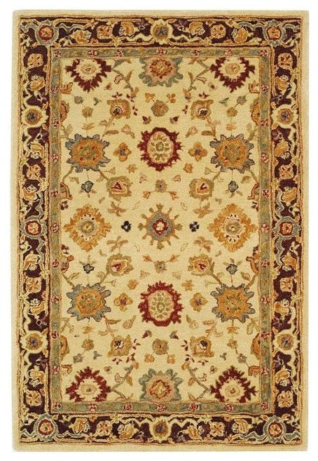 Safavieh Anatolia Collection AN546 Rug, Ivory/Brown, 4'x6'