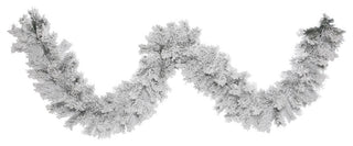 9' X 12" Flocked Alaskan Garland 140T