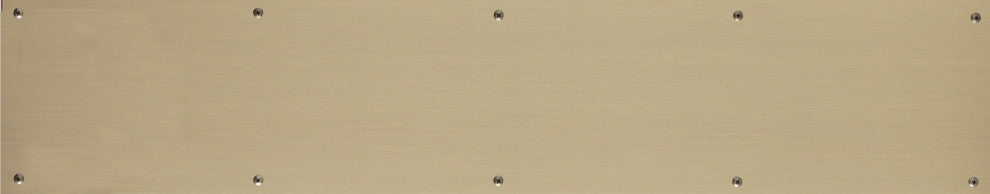 8" x 40" Kick Plate Screw Mount, Antique Brass