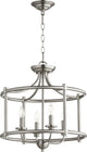 Quorum 2822-18-65 Four Light Dual Mount, Satin Nickel Finish