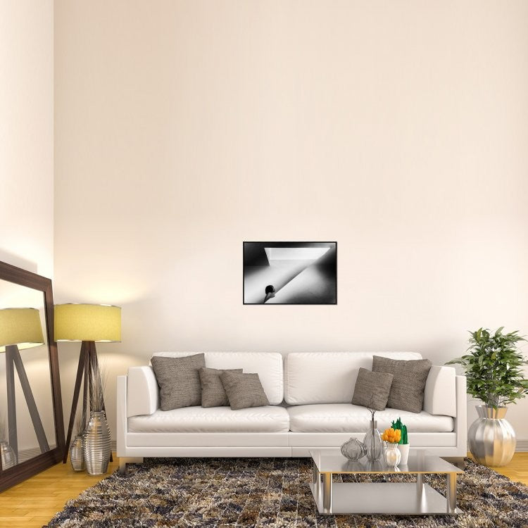 "Curiozity" Framed Canvas Giclee by Laura Mexia, 31x21"