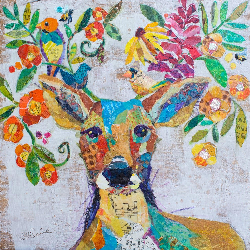 "Melody of Nature" Painting Print on Wrapped Canvas, 32x32