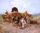 Jose Navarro Llorens Caravana Arabe, 20"x25" Gallery Wrapped Canvas Print