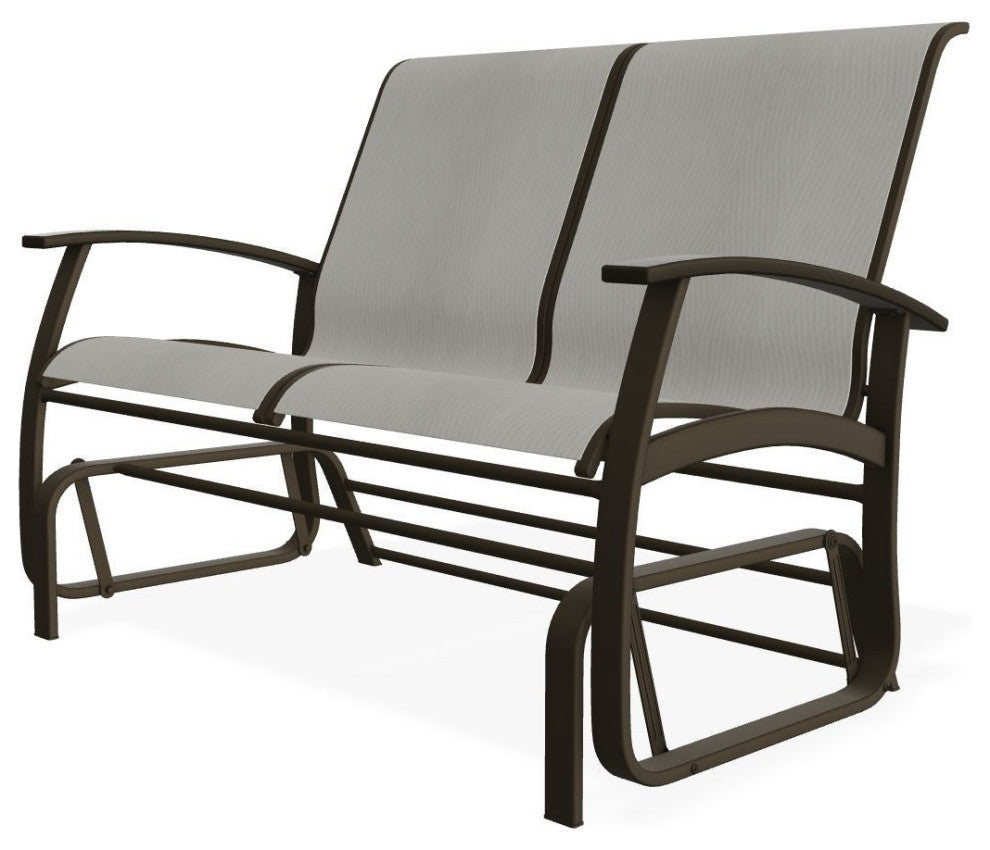 Belle Isle Sling 2-Seat Glider, Augustine Oyster/Beachwood