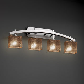 Fusion Archway 4-Light Bath Bar, Rectangle, Mercury Glass Shade