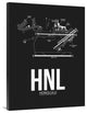 "HNL Honolulu Airport Black" Fine Art Print
