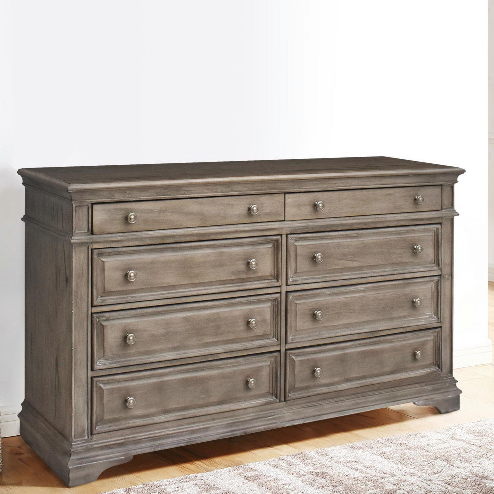 Highland Park Dresser, Distressed Driftwood, Without Mirror