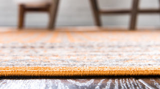 Unique Loom Orange Allover Williamsburg 4'x6' Area Rug