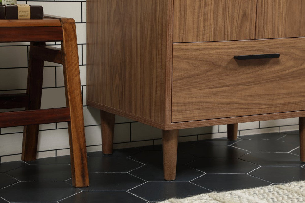 Bailey 19" Modern Walnut Brown-Light Bathroom Vanity
