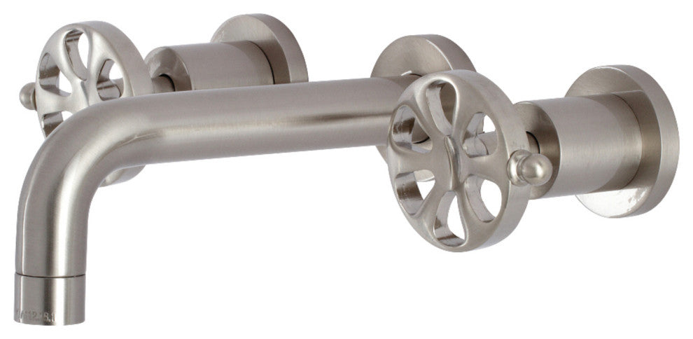 KS8128RX Belknap Two-Handle Wall Mount Bathroom Faucet, Brushed Nickel