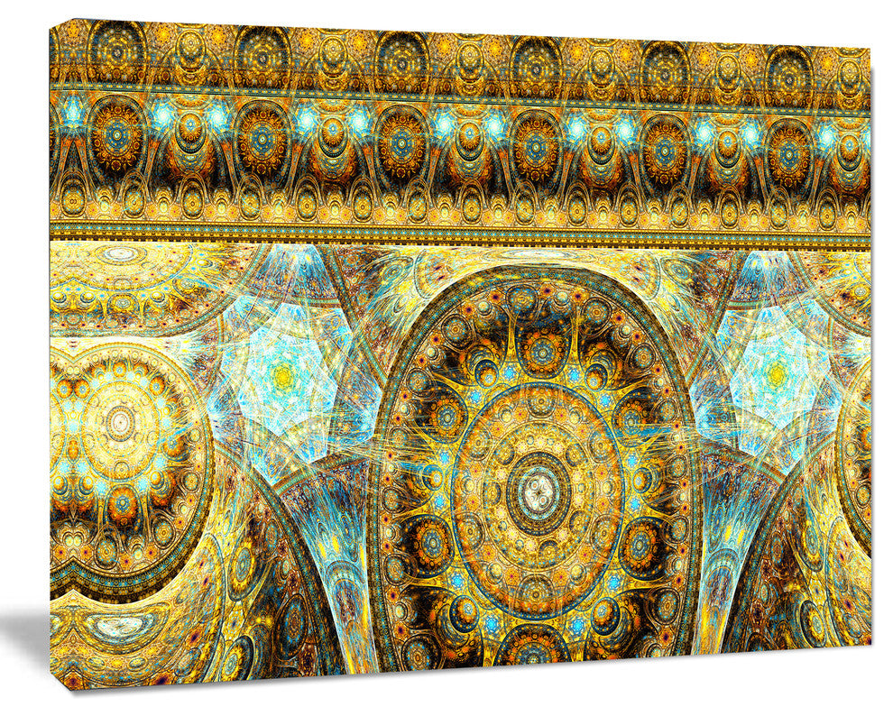 Brown Extraterrestrial Life Cells, Large Floral Canvas Art Print, 60x40