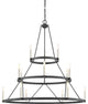 Quoizel DOR5015MB 15 Light Chandelier Doran Mottled Black