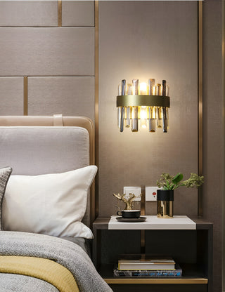 Gandia | Brushed Gold design wall sconce, Cool Light, Non-Dimmable