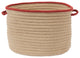 Boat House, Rust Red Utility Basket, 14"X10"