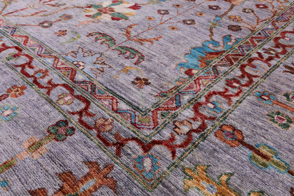 Handmade Persian Tabriz Wool Rug 9' 1" X 12' 0" Q7539