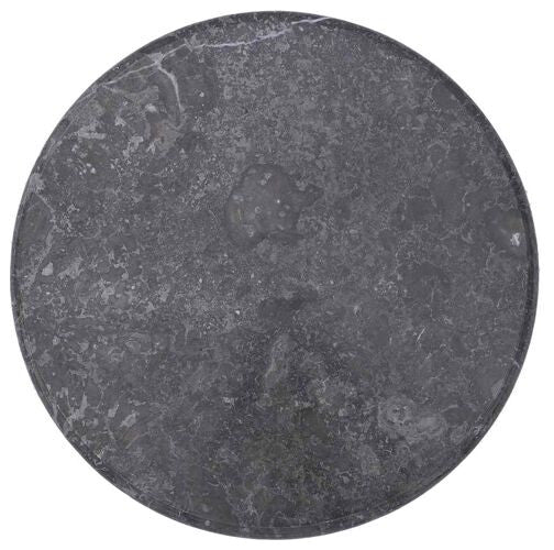 vidaXL Table Top Dining Table Top Replacement for Office Gray Ã˜23.6"x1" Marble