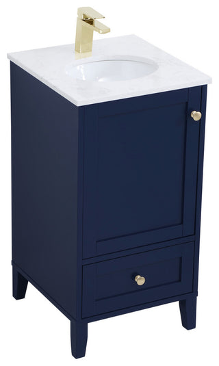 Elegant Lighting VF18018 Sommerville 18" - Blue