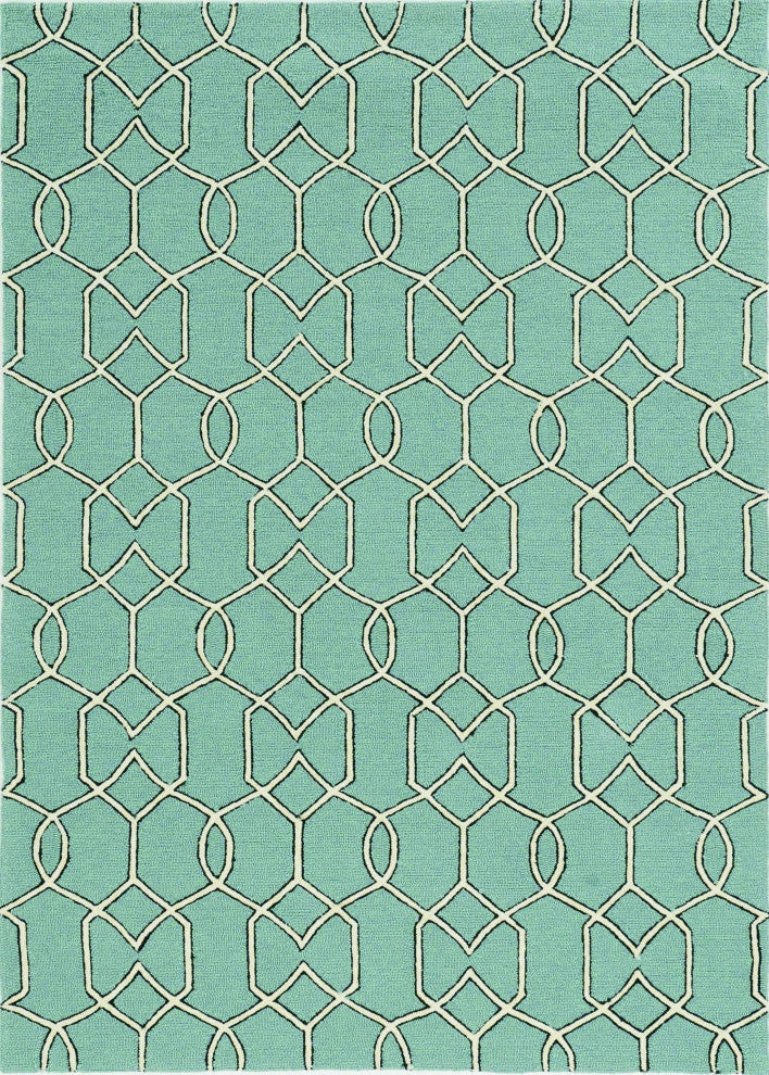 HomeRoots 8' x 11' UV treated Polypropylene Spa Area Rug