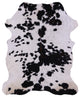 Black and White Natural Cowhide Rug 7' 2" X 5' 10" C1555