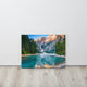 Misty Lake and Snow-cap Mountain Reflections Canvas Wall Art Prints, 18" X 24"