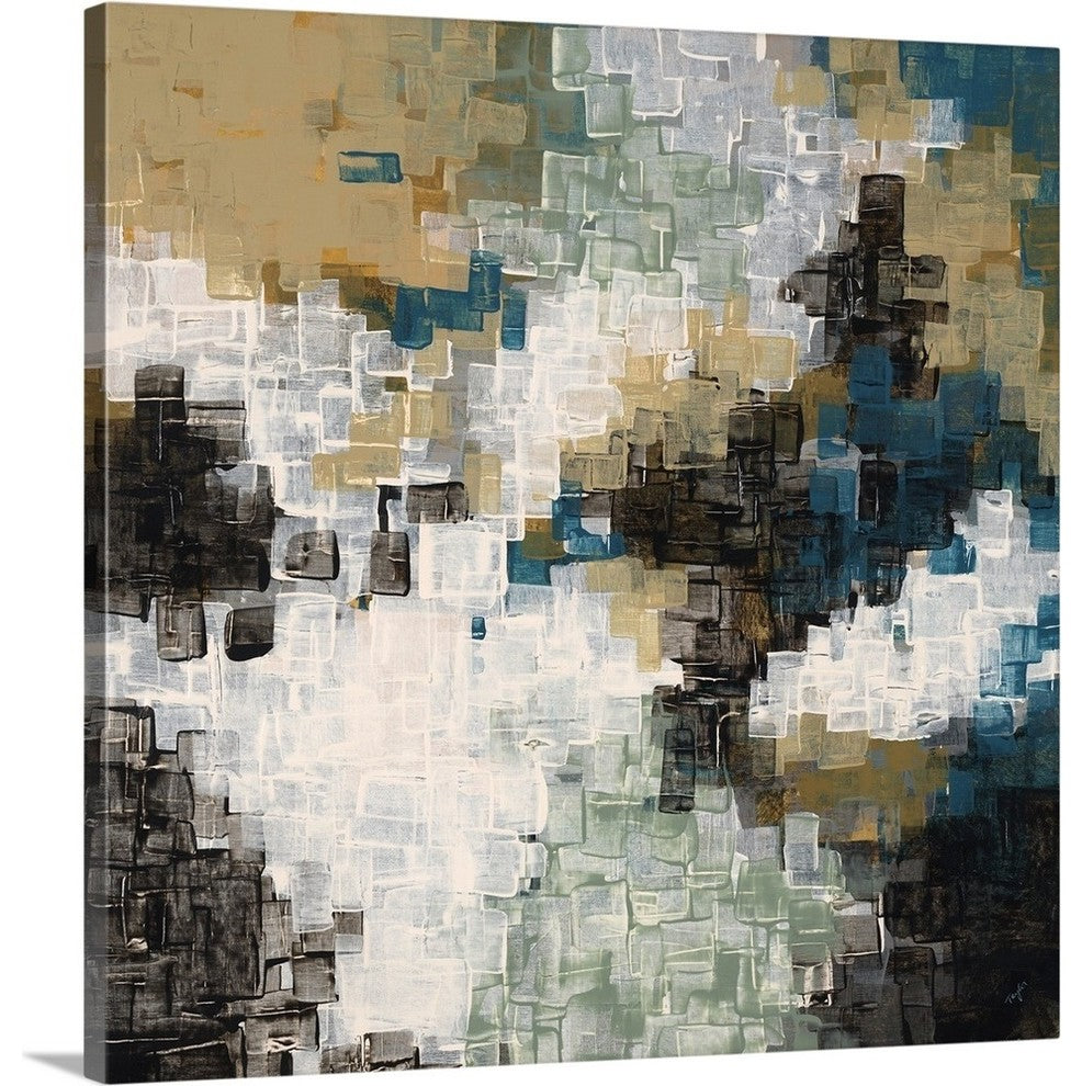 Pixelated II Wrapped Canvas Art Print, 12"x12"x1.5"