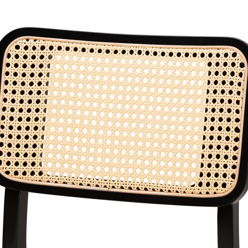 Dian 2-Piece Dining Chair Set, Cream/Black