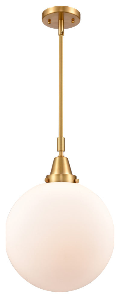INNOVATIONS LIGHTING 447-1S-SN-G201-12-LED Beacon Mini Pendant, Satin Gold