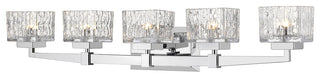 Rubicon 5 Light Vanity in Chrome