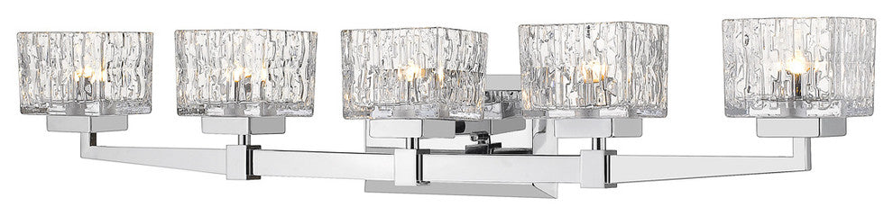 Rubicon 5 Light Vanity in Chrome