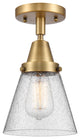 INNOVATIONS LIGHTING 447-1C-BB-G64-LED Small Cone Flush Mount
