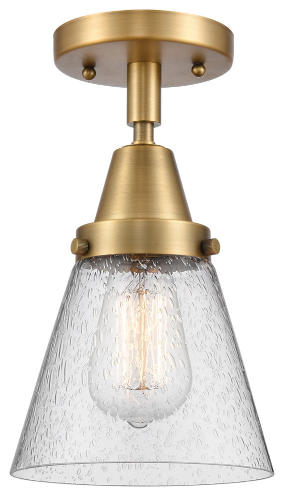 INNOVATIONS LIGHTING 447-1C-BB-G64-LED Small Cone Flush Mount