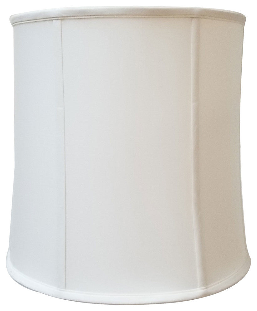 Royal Designs Basic Drum Lampshade, White, 14x15x15
