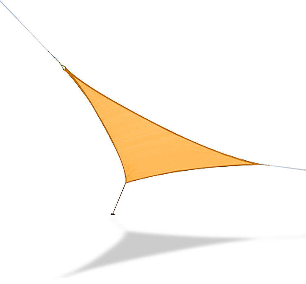 Sun Shade Sail Small Triangle 7' 4" Triangular, Yellow