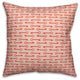 Red Keys Pattern Throw Pillow Cover, 20"x20"
