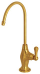 Kingston Brass 1/4 Turn Water Filtration Faucet, Brushed Brass