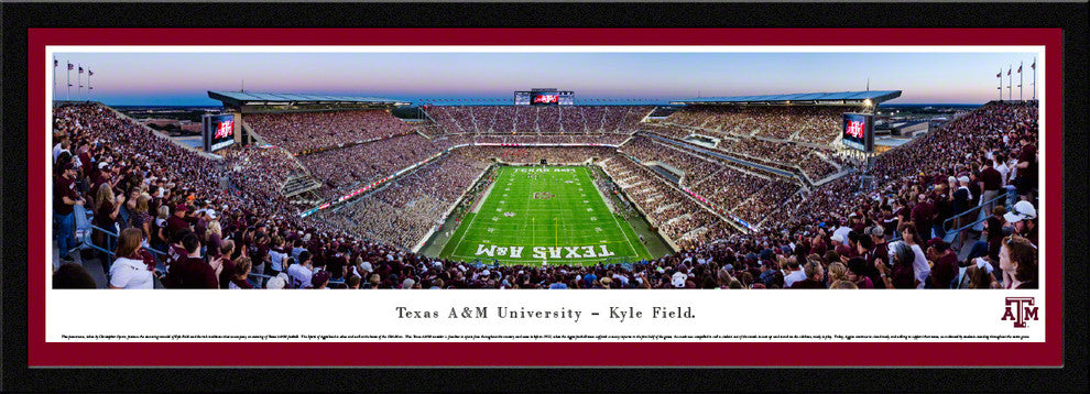 Texas A&M University, End Zone, Black Matted