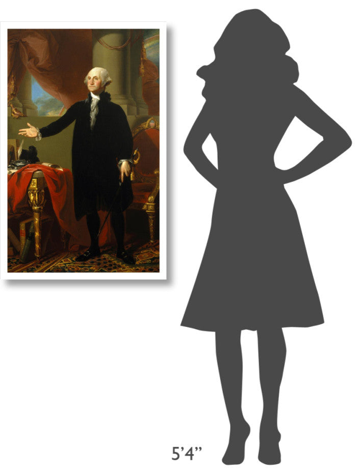"George Washington, 1796" Digital Paper Print by Gilbert Stuart, 24"x38"