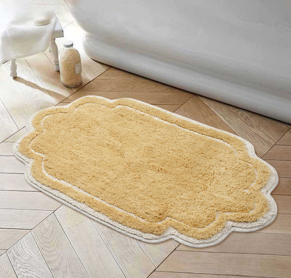 Allure Collection Absorbent Cotton Machine Washable Rug 24"x40", Yellow