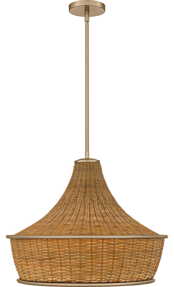 Quoizel QP6770 Solebay 3 Light 22"W Pendant - Bronze Gold
