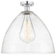 Innovations 616-1F-PC-GBD-164 1 Light Semi-Flush Mount, Polished Chrome