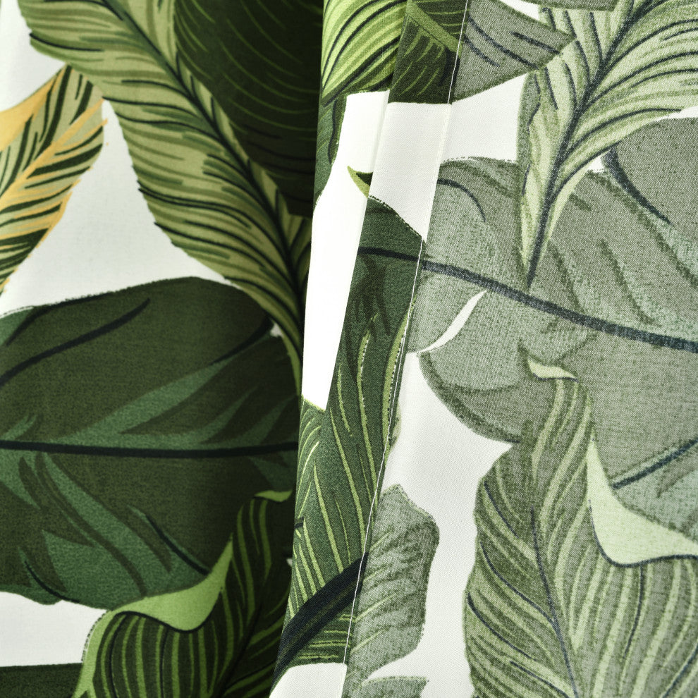 Tropical Paradise Window Panel Set, Green, 84"x52"