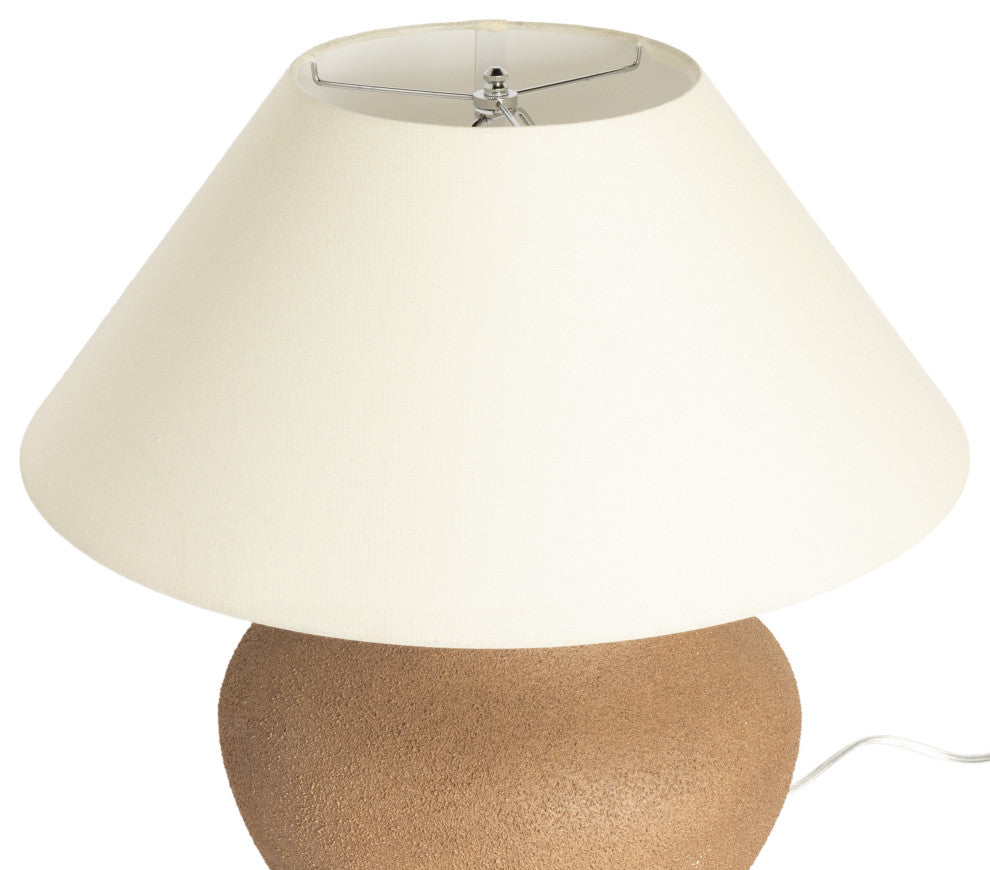 Parma Ceramic Table Lamp-Dark Sand