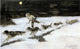 Frederic Remington Huskie Dogs on the Frozen Highway Wall Decal