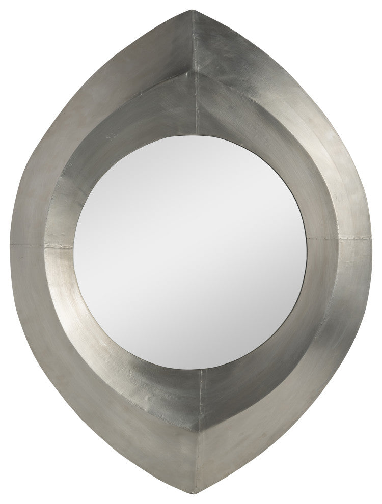 Metal, 48" Tear Drop Mirror, Champagne