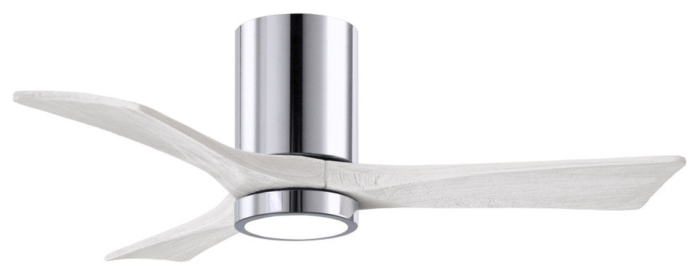 Matthews Fan Irene-3HLK With Lighting Kit, Polished Chrome, 42", Matte White