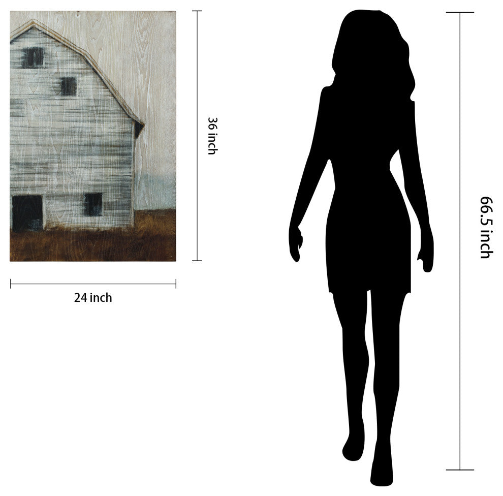 Abandoned Barn Diptych Wall Art Fine Giclee Printed on Hand Finished Ash Wood
