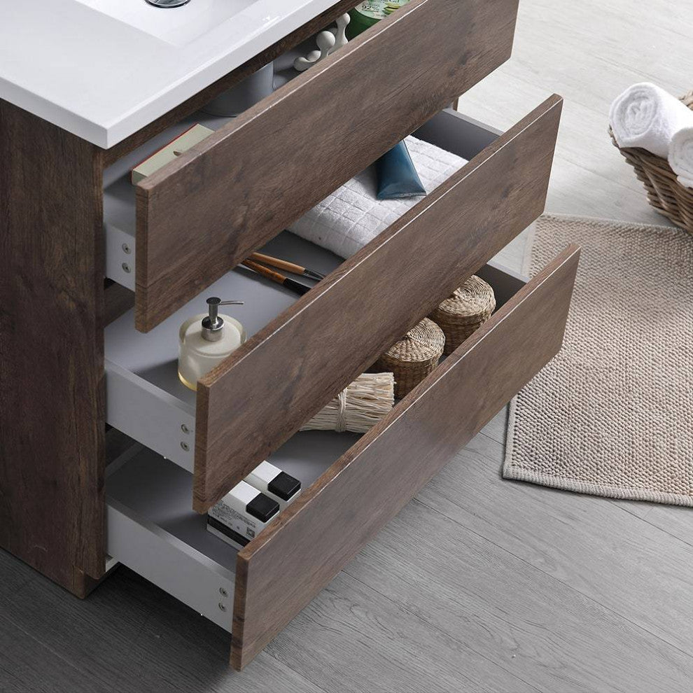 Fresca FCB9336RW-I Lazzaro 36" Rosewood Freestanding Cabinet With Sink