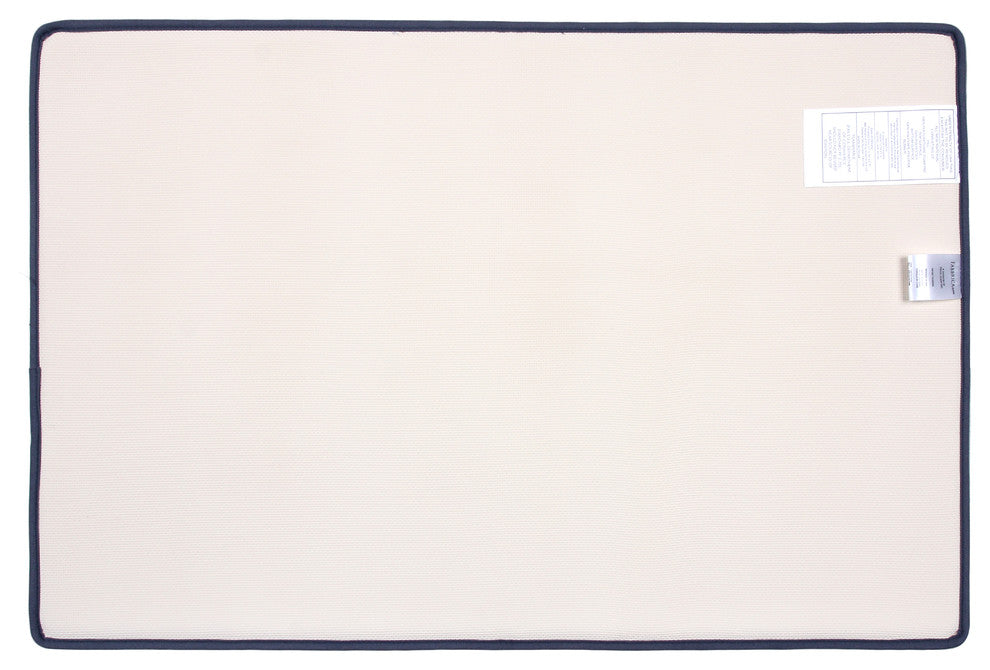 Fabbrica Home Memory Foam Accent Rug, Solid, Slate Gray