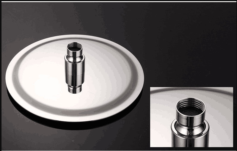 Vanity Art Round Shower Head, Brushed Nickel, 8"
